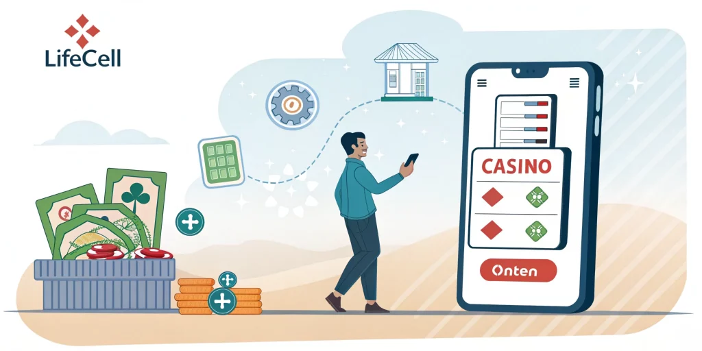 Пополнение счета в казино через Life